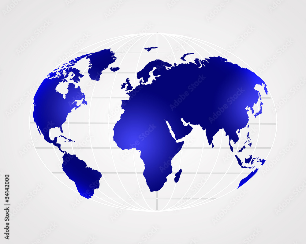 Fototapeta premium 世界地図