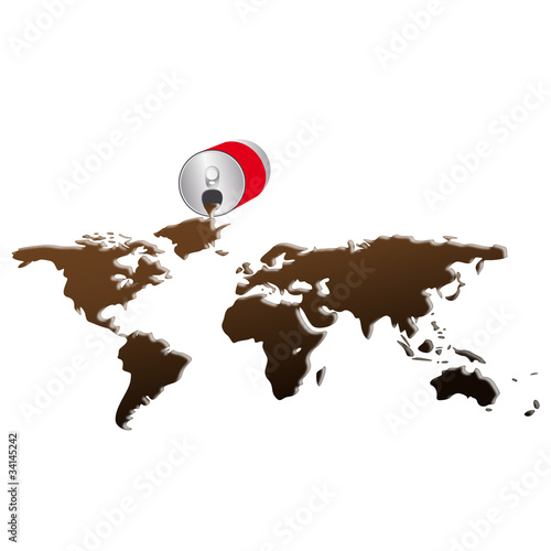 veccteur, symbole de la mondialisation et surconsommation