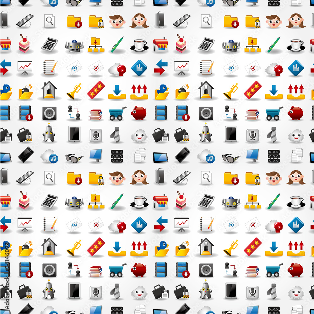 Seamless web icons pattern. Vector illustration.. Seamless web icons pattern. Vector illustration..