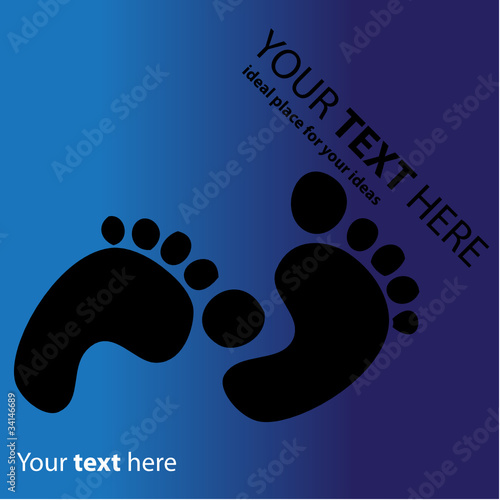 prints on white background