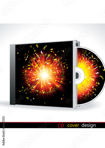 vector cd cover design template with copy space