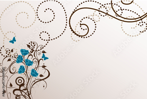 arabesques bleu