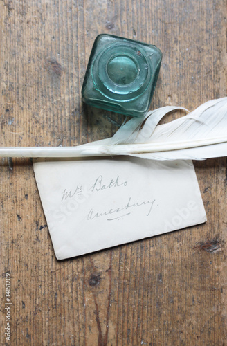 Old Letter and Quill