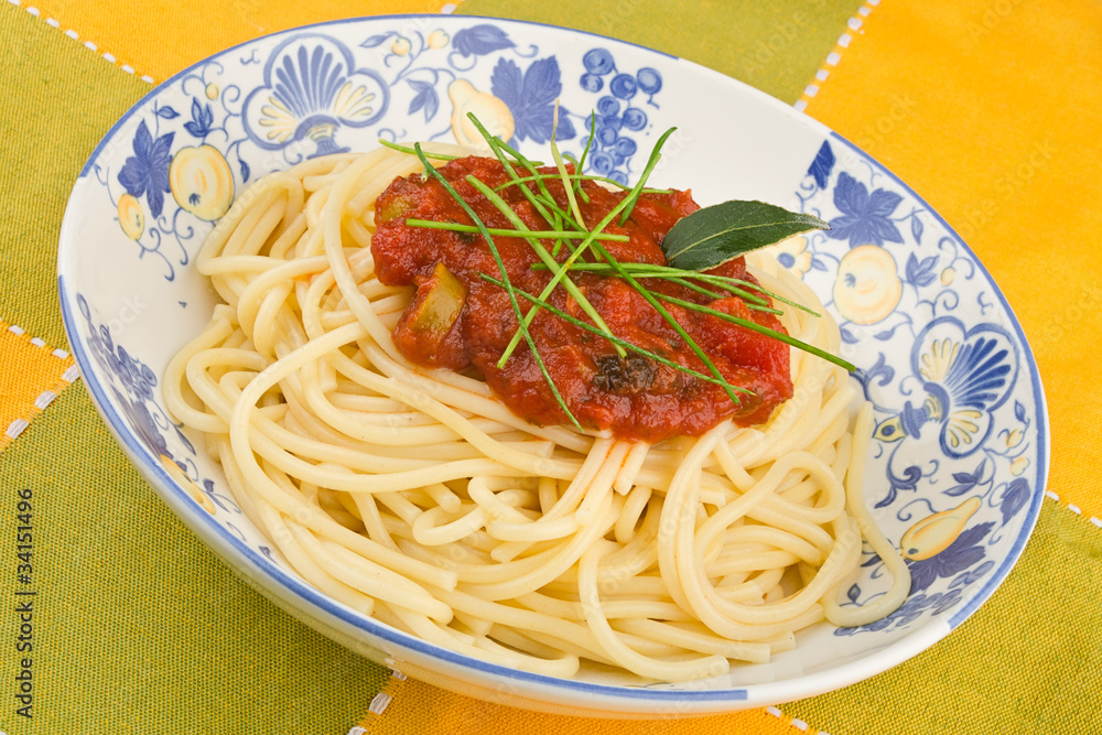 Spaghetti with sauce Spaghetti with sauce