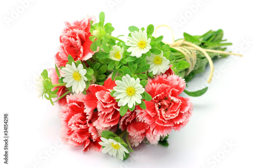 carnation and white flower