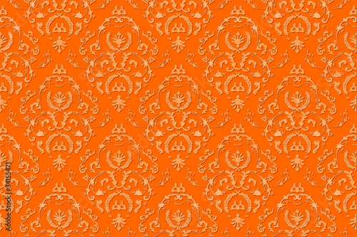 Bild auf Leinwand Stoff Tapete Ornament BitterSweet