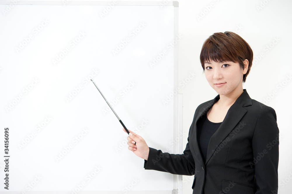 asian businesswoman showing asian businesswoman showing