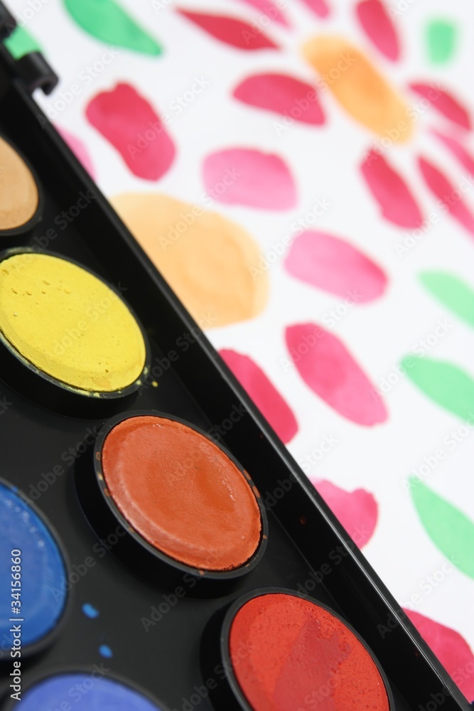 Naklejka premium Watercolors