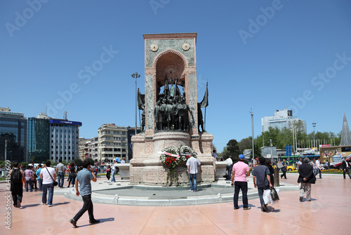 Photography Monument at Taksim Square in Istanbul, Turkey