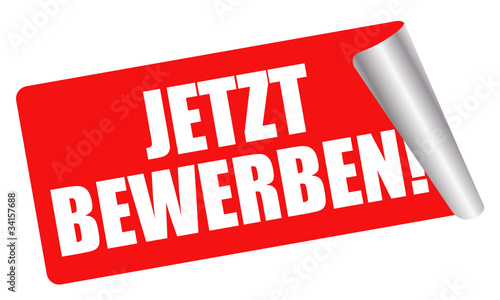 Jetzt bewerben! Aufkleber