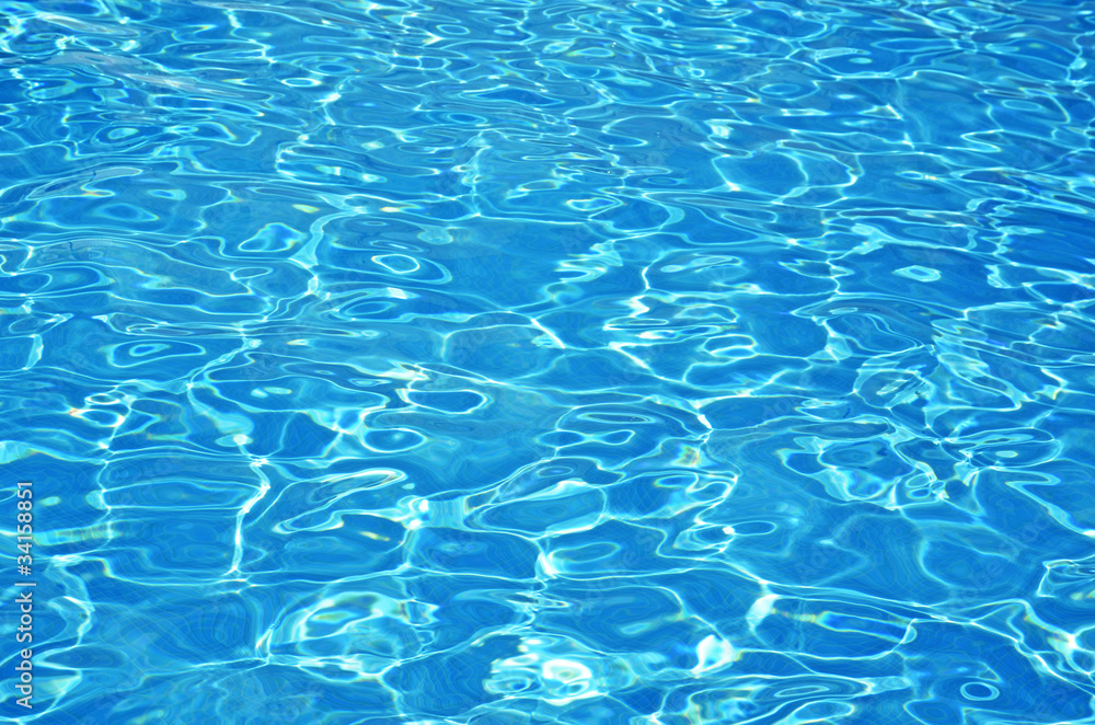 sunlight on the pool water