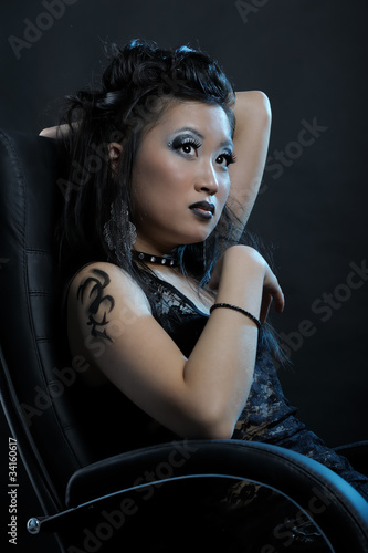 Gothic asian girl