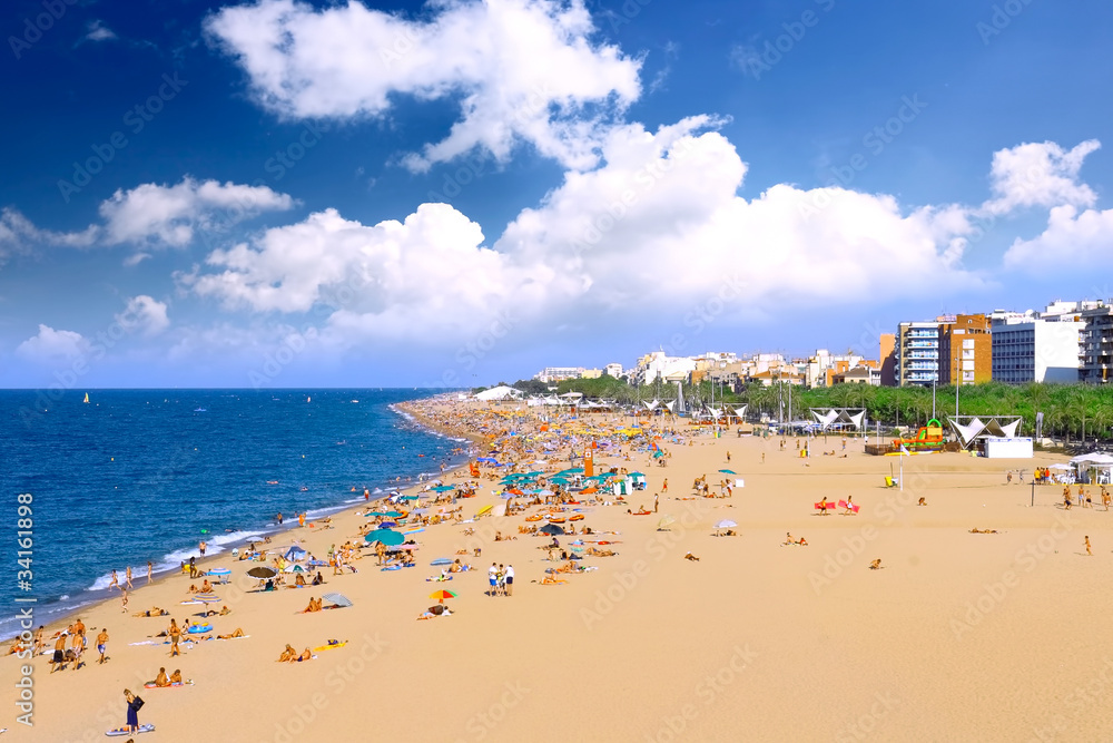 Beaches, coast in Spain .