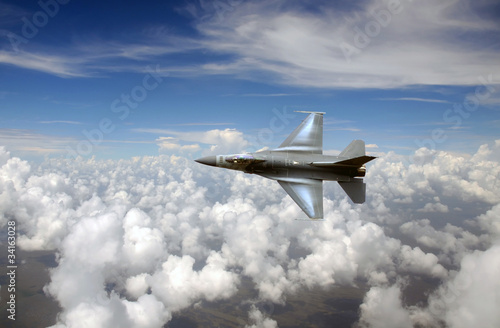 Jetfighter in the sky photo