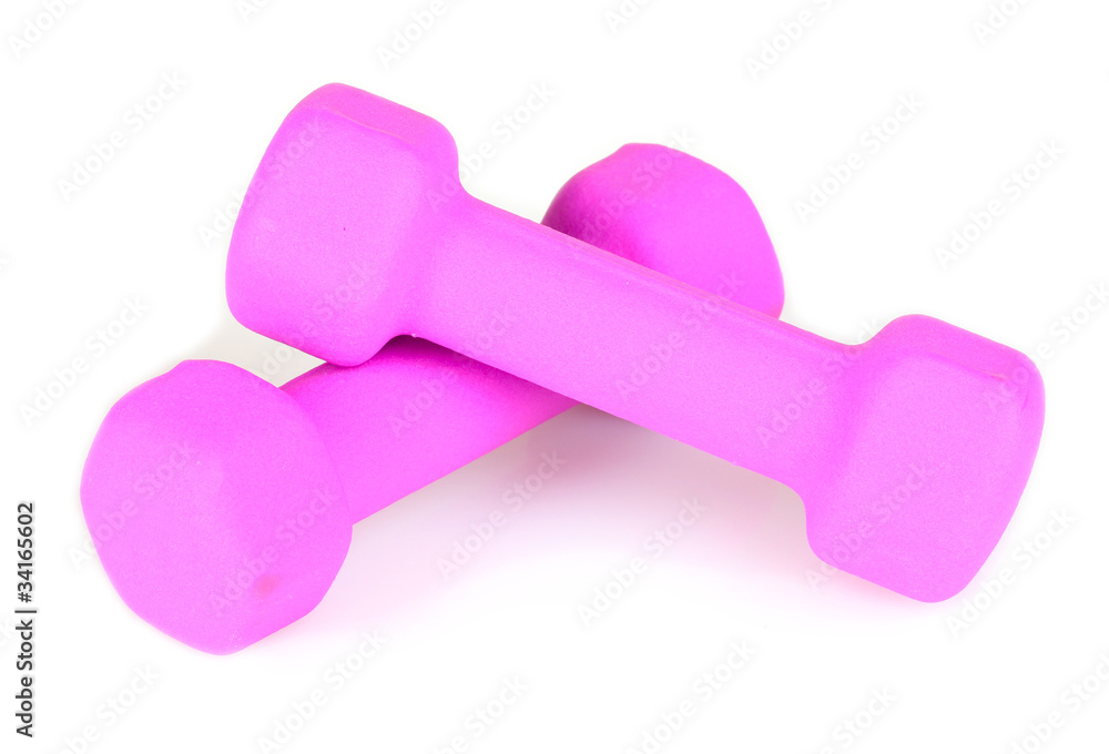 dumbbells fitness isolated on white dumbbells fitness isolated on white