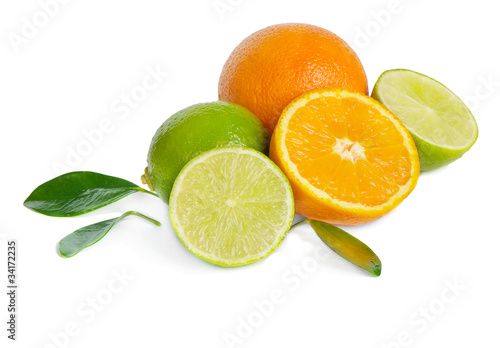 Orange and limes