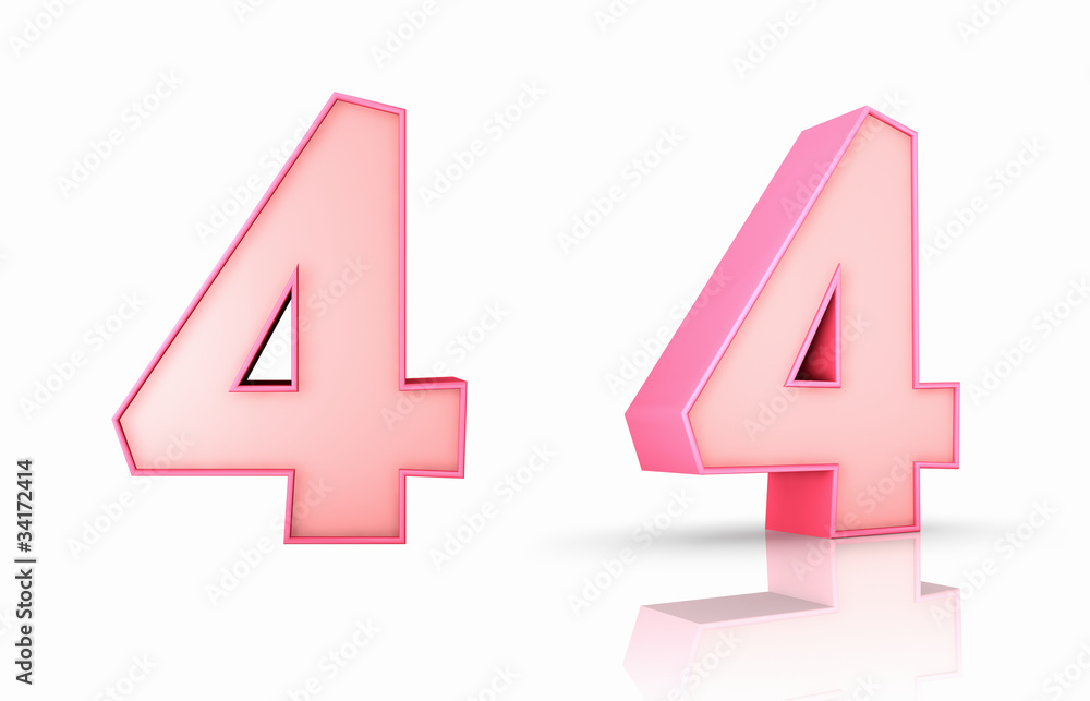 Pink Number Four Pink Number Four