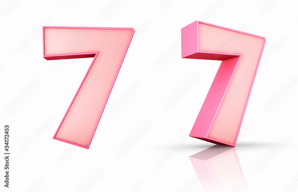 Pink Number Seven Pink Number Seven