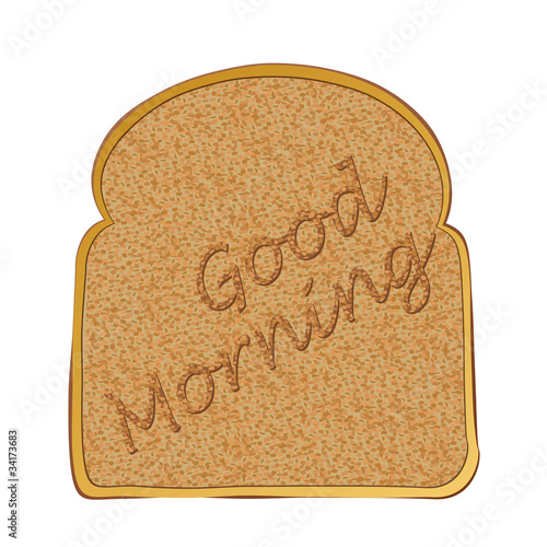 Slice of toast morning