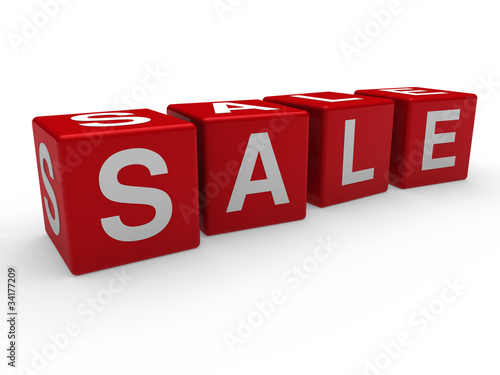 3d red sale cube