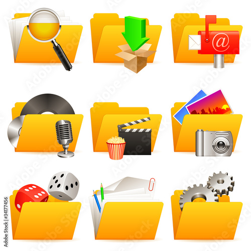 Folder icons.