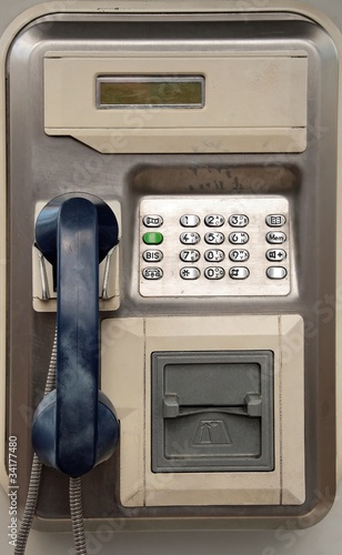 Canvastavla cabine téléphonique publique
