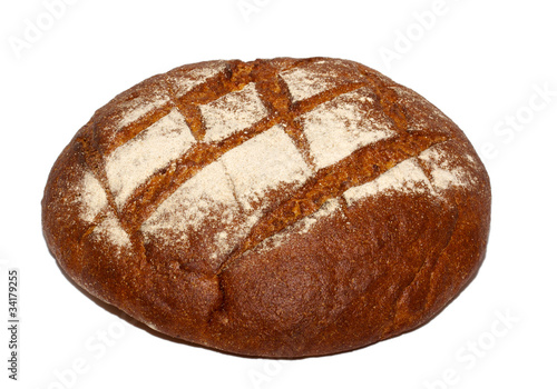 isolated bread on white background