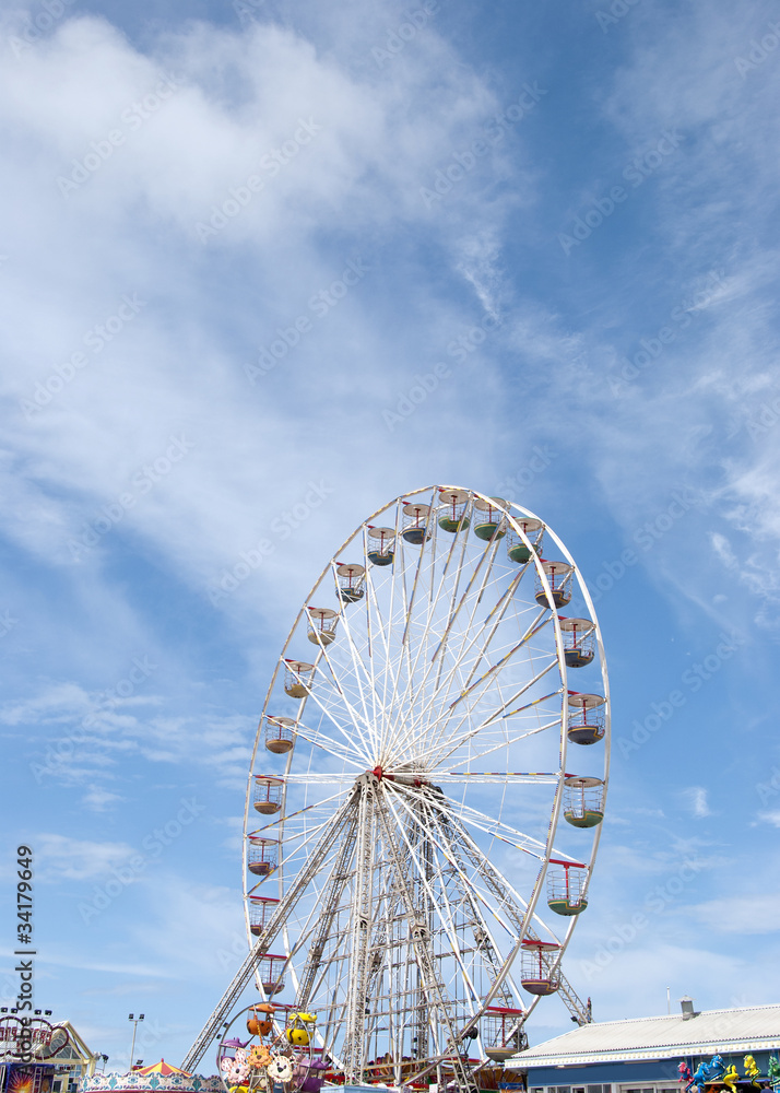 Fairground Wheel on a seaside pier