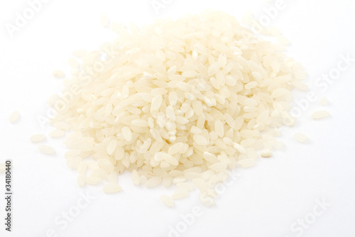 Pile of organic rice