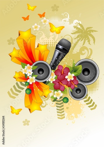 Microphone and speakers