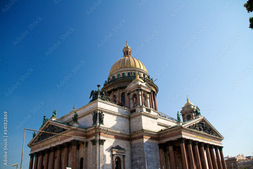 Saint-Petersburg, Russia. Cupola of St.Isaac's Cathedral