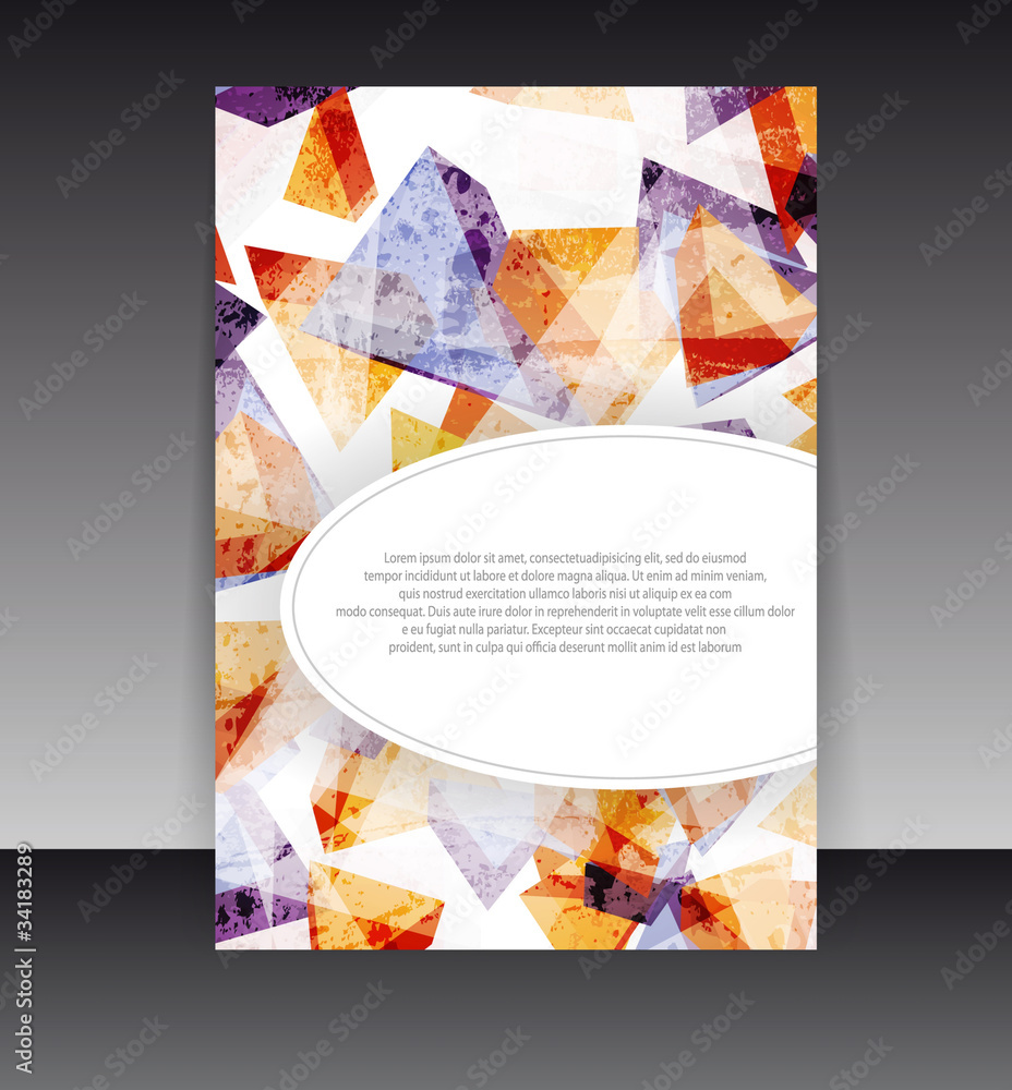 Flyer or cover design. Folder design content background. editabl
