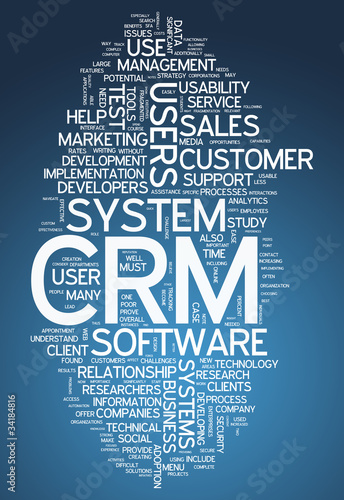 Word Cloud "CRM - Customer Relationship Management"