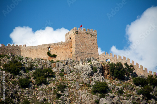Canvas-taulu alanya castle view