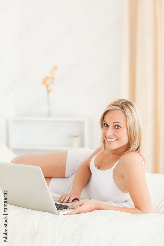 Portrait of a woman with a notebook Portrait of a woman with a notebook