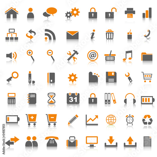Shiny Icons Orange/grey