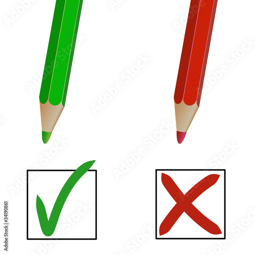 pencil marks