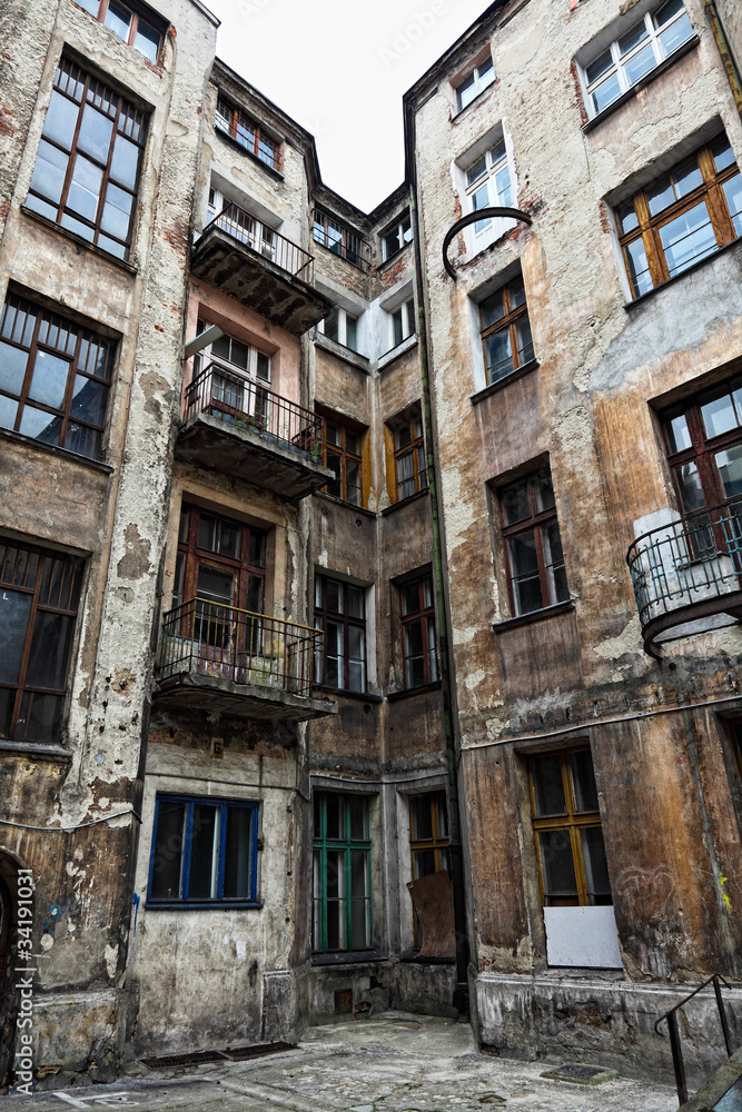 old houses in lodz poland