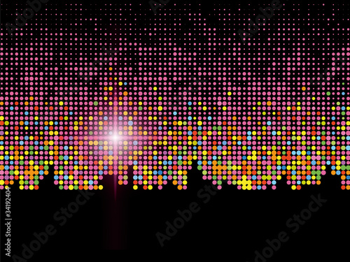 Abstract sparkling colorful night light background