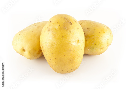 three white potatoes