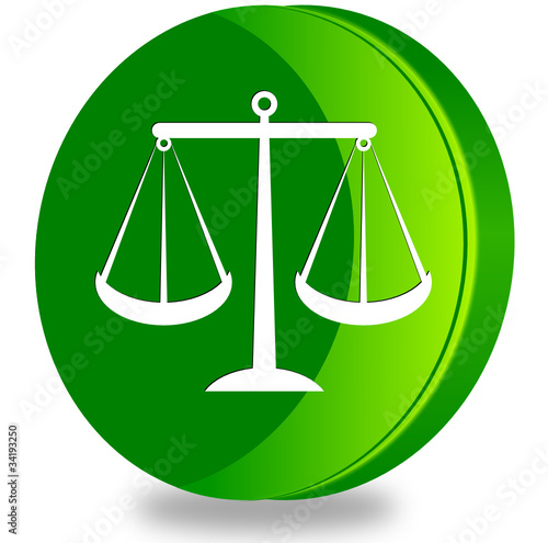 Justice glossy icon