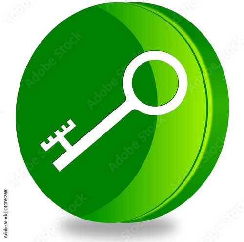 Key glossy icon