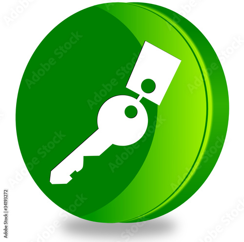 Key glossy icon