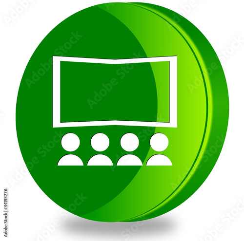 Theatre glossy icon