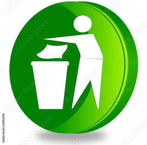 Recycle glossy icon