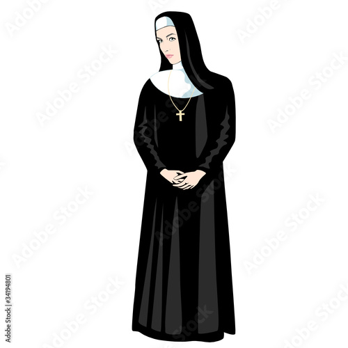 Nun with Cross
