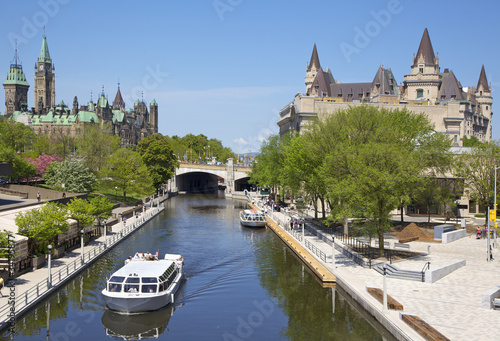 Rideau Canal, Parliament of Canada and Chateau laurier, Ottawa