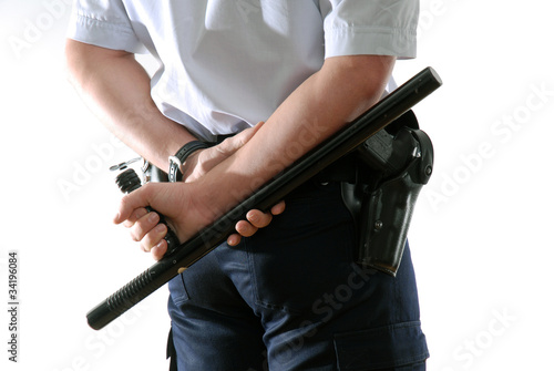 policier tonfa arme sécurité photo