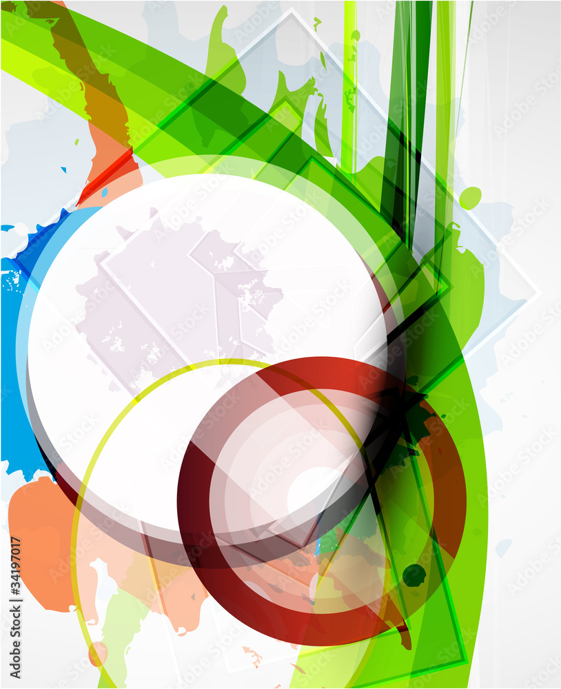 Fototapeta premium Abstract circle background