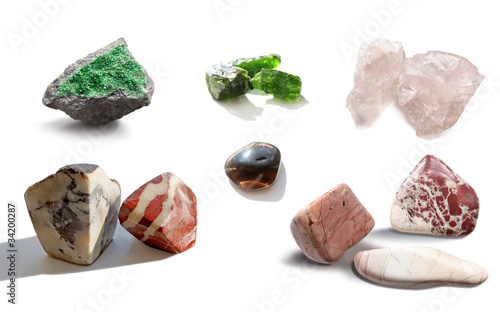 Assorted collection of mineral photo